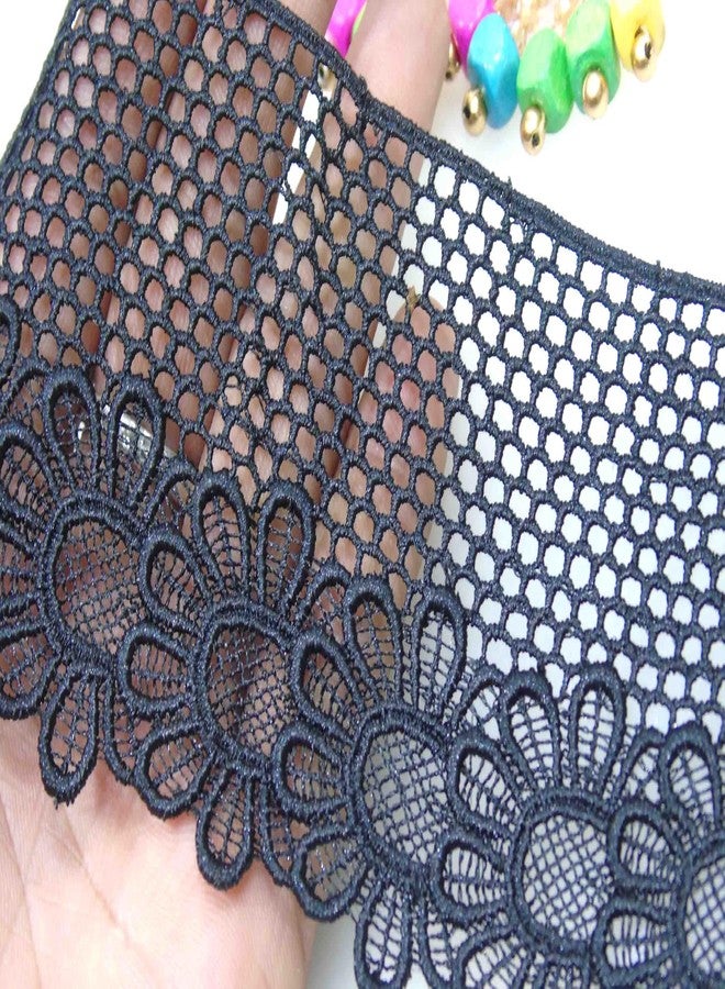 Strala Black Color Laces for Dresses, Sarees, Lehenga, Suits, Bags, Decorations, Borders, Crafts and Home Décor,Blouse (3 mtr) Design-667 - Image 2